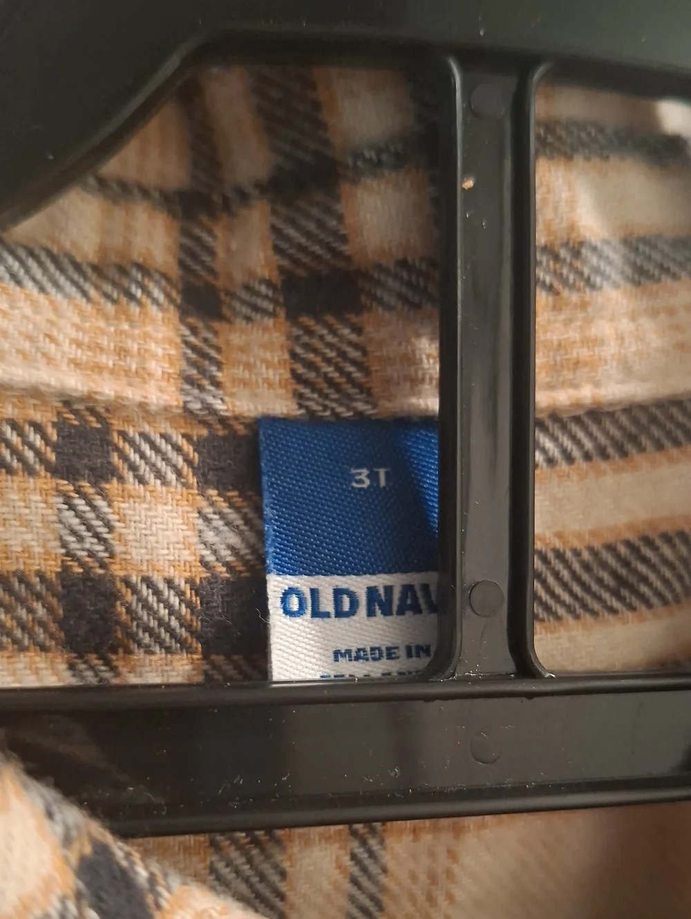 Old Navy 3T Puffer Vest with Plaid Shirt